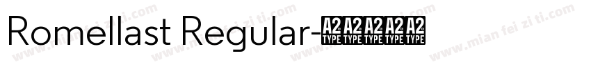 Romellast Regular字体转换